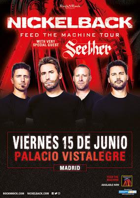 Nickelback, el 15 de junio de 2018 en el Palacio Vistalegre de Madrid en su única fecha española