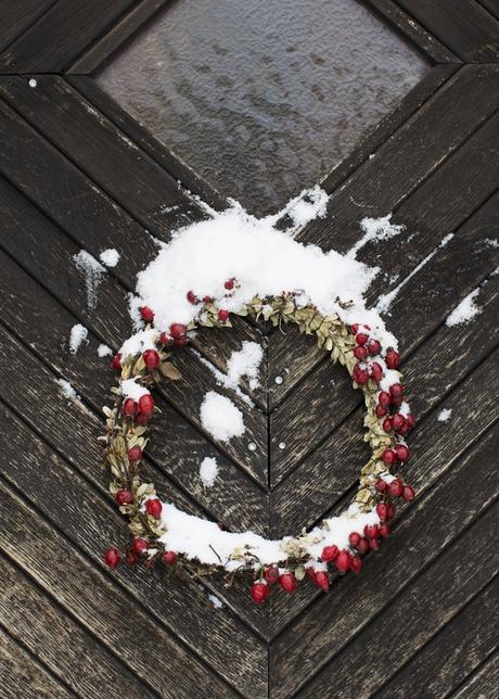 navidad en blanco kræmmerhuse guirnaldas estilo nórdico decoración navideña nórdica decoración navidad decoración invierno cadenetas artículos navideños adornos de navidad DIY 