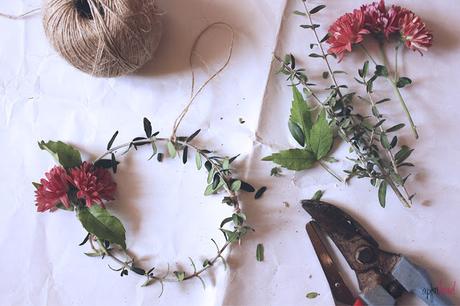 DIY: corona natural para Navidad.