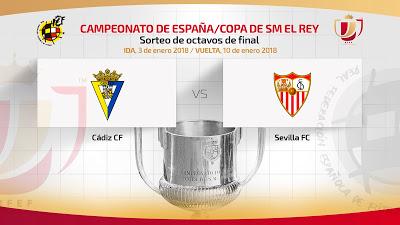 El Sevilla FC se enfrentará al Cádiz CF en los octavos de la Copa del Rey