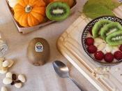 Merienda saludable kiwi almendras