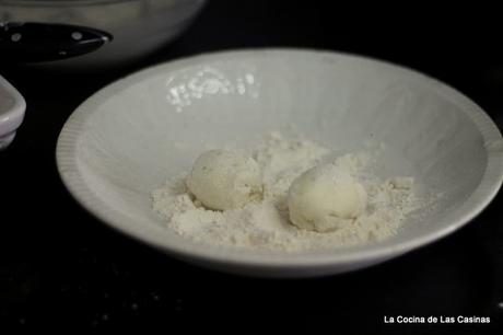 Buñuelo líquido de Bacalao #CookinTheChef: Quique Dacosta
