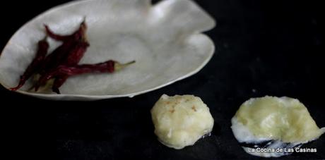 Buñuelo líquido de Bacalao #CookinTheChef: Quique Dacosta