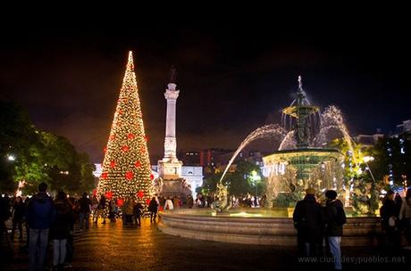 Plaza del Rossio_Lisboa NAVIDAD