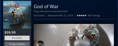 God of War saldría el 22 de marzo según la store