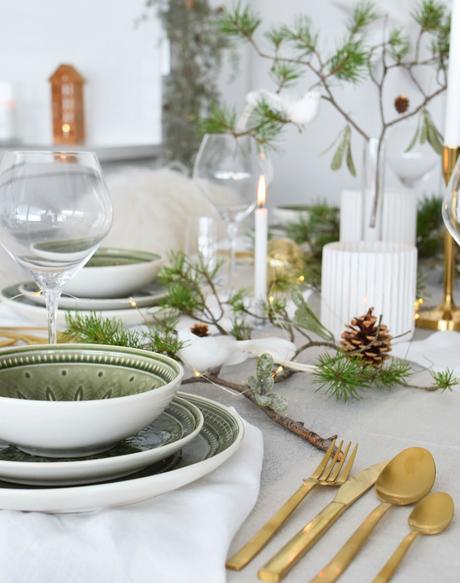 Mesas de Navidad en la cocina