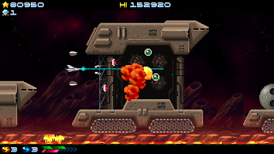 Los Meropticons extienden su influencia en la galaxia: 'Super Hydorah' llega a las consolas de Sony