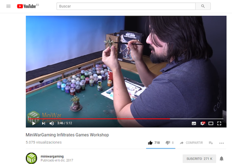 Vídeo humor MiniWarGaming figuras 