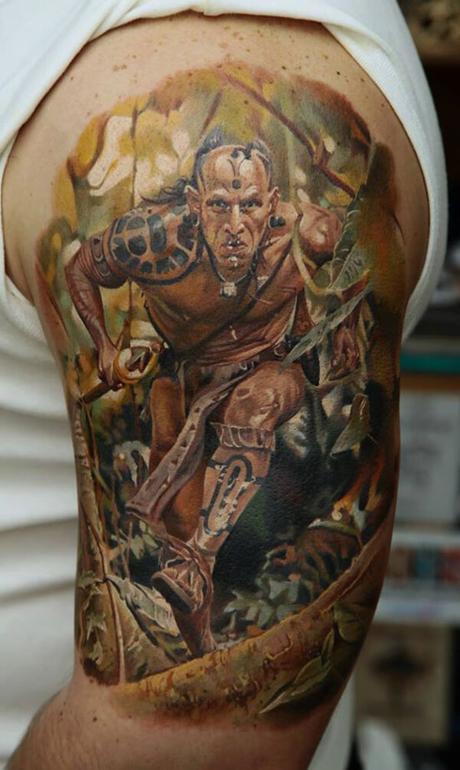 30 alucinantes tatuajes de guerreros