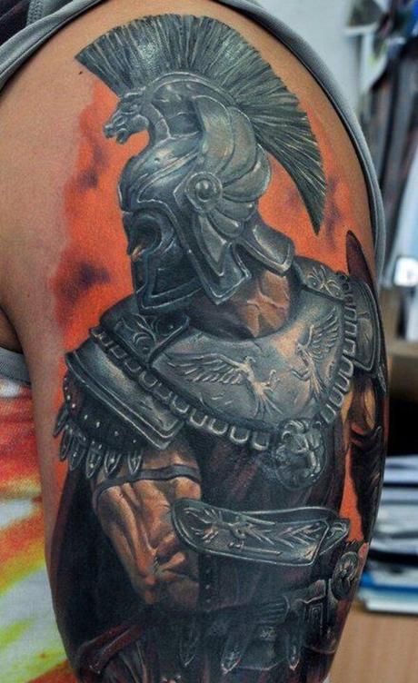 30 alucinantes tatuajes de guerreros