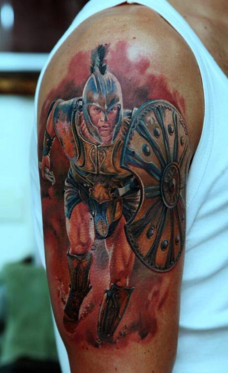 30 alucinantes tatuajes de guerreros