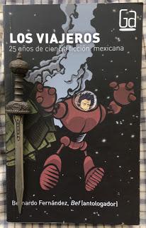 Portada del libro Los viajeros. 25 años de ciencia ficción mexicana, de varios autores