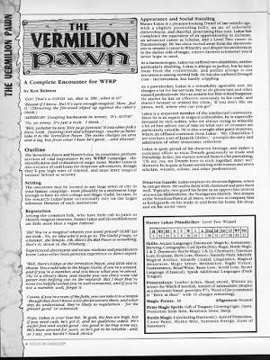 The Vermilion Pawn, ayuda original para WFRPG/Zweihänder RPG The Vermilion Pawn, ayuda original para WFRPG/Zweihänder RPG