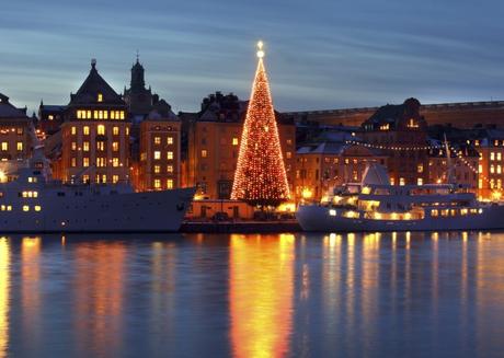 Luces de Navidad en Estocolmo, Suecia