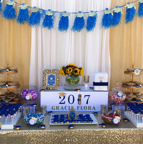 Decora tu mesa de dulces de graduación