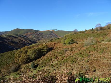 RUTA al CALDOVEIRO y PEÑA CRUZADA desde MARABIO Peña Cruzada, techo de Yernes y Tameza desde Marabio