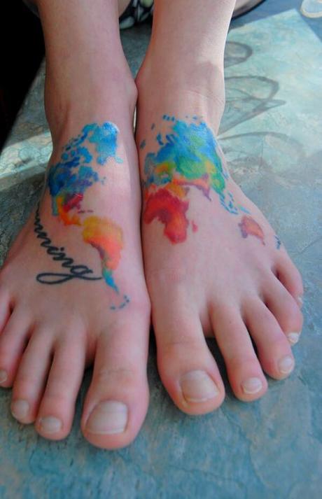 20 tatuajes originales de Mapas