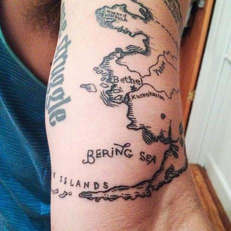 20 tatuajes originales de Mapas