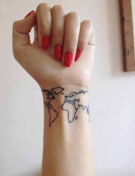 20 tatuajes originales de Mapas