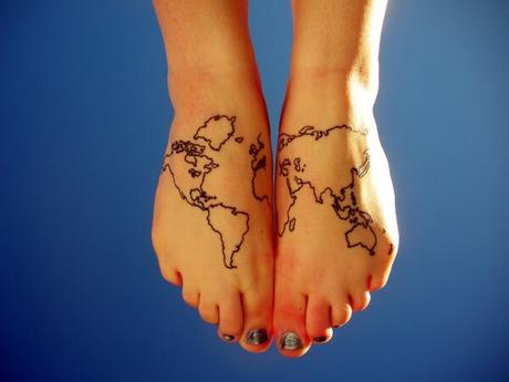 20 tatuajes originales de Mapas