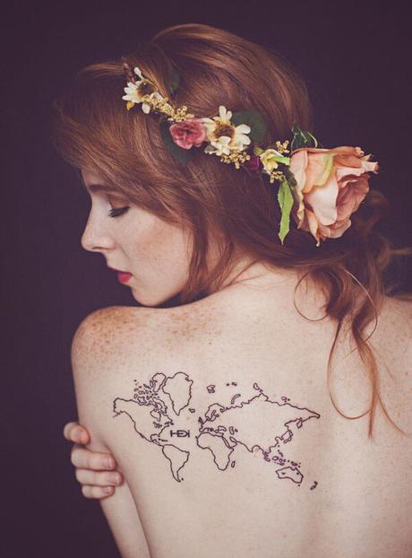 20 tatuajes originales de Mapas