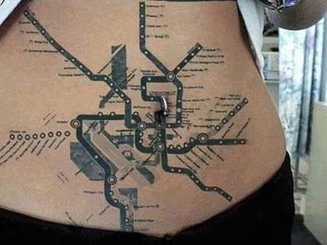 20 tatuajes originales de Mapas