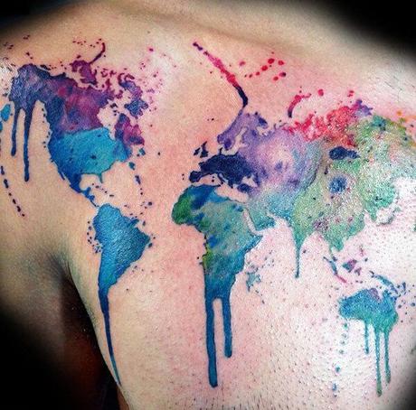 20 tatuajes originales de Mapas