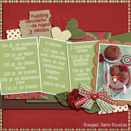 Receta de Navidad. Pudding de higos y dátiles Receta de Navidad. Pudding de higos y dátiles