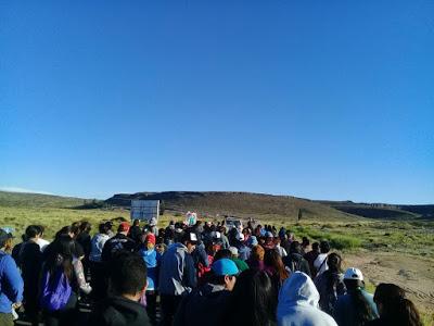 Procesión en Piedra del Águila por el Día de la Virgen