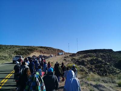 Procesión en Piedra del Águila por el Día de la Virgen