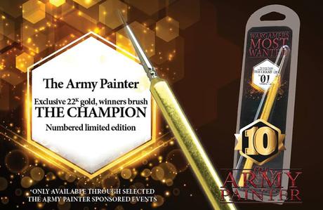 The Champion: Pincel con mango chapado en oro de The Army Painter
