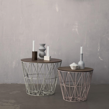muebles de diseño muebles daneses marca danesa diseño nórdico diseño danés Cesta alambre Wire de Ferm Living cesta alambre mesa almacenaje de diseño muebles de diseño muebles daneses marca danesa diseño nórdico diseño danés Cesta alambre Wire de Ferm Living cesta alambre mesa almacenaje de diseño
