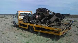 Impresionante choque en Piedra del Águila entre un auto y un camión de Pollolín