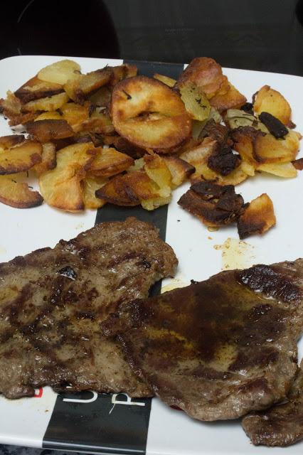 Filetes de ternera con yuca