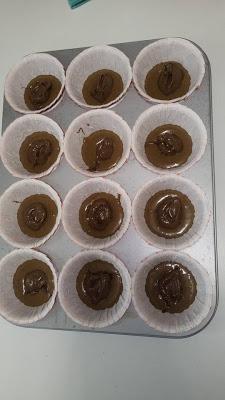 Muffins rellenos de chocolate Muffins rellenos de chocolate