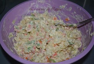 Ensaladilla de gambas Ensaladilla de gambas