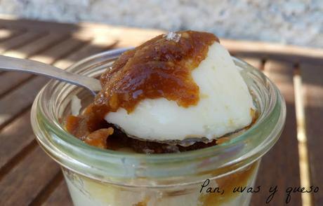 Flan de queso con salsa de turrón de Jijona (tradicional o Thermomix) - #NavideñizateTS Flan de queso con salsa de turrón de Jijona (tradicional o Thermomix) - #NavideñizateTS