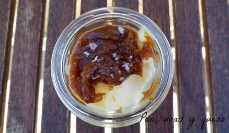 Flan de queso con salsa de turrón de Jijona (tradicional o Thermomix) - #NavideñizateTS Flan de queso con salsa de turrón de Jijona (tradicional o Thermomix) - #NavideñizateTS