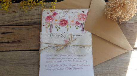 Invitaciones con Encaje para Novias muy Románticas