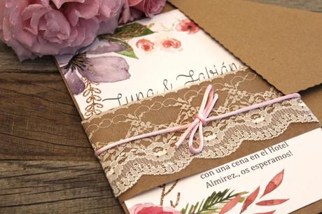 Invitaciones con Encaje para Novias muy Románticas Invitaciones con Encaje para Novias muy Románticas