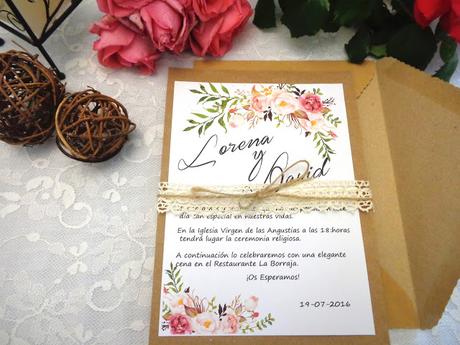 Invitaciones con Encaje para Novias muy Románticas Invitaciones con Encaje para Novias muy Románticas