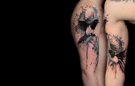 30 diseños e ideas de tatuajes de acuarelas