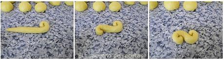Bollos de Santa Lucía. Lussekatter paso a paso Bollos de Santa Lucía. Lussekatter.