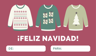 8 Etiquetas y tarjetas navideñas gratis