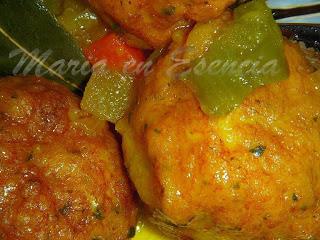 Albóndigas de sepia en salsa Albóndigas de sepia en salsa