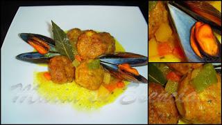 Albóndigas de sepia en salsa Albóndigas de sepia en salsa