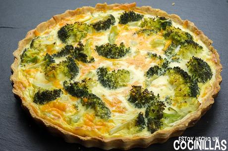 Receta de quiche de brócoli y queso cheddar Receta de quiche de brócoli y queso cheddar