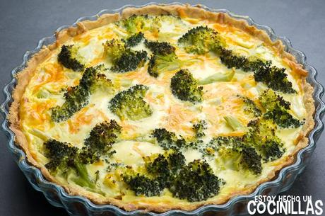 Receta de quiche de brócoli y queso cheddar Receta de quiche de brócoli y queso cheddar