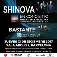 Concierto de Shinova y Bastante en Sala Apolo 2 Concierto de Shinova y Bastante en Sala Apolo 2
