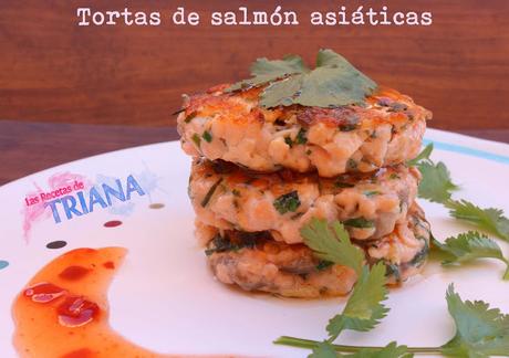 Tortas de salmón asiáticas (Quick Asian fishcakes) Tortas de salmón asiáticas (Quick Asian fishcakes)